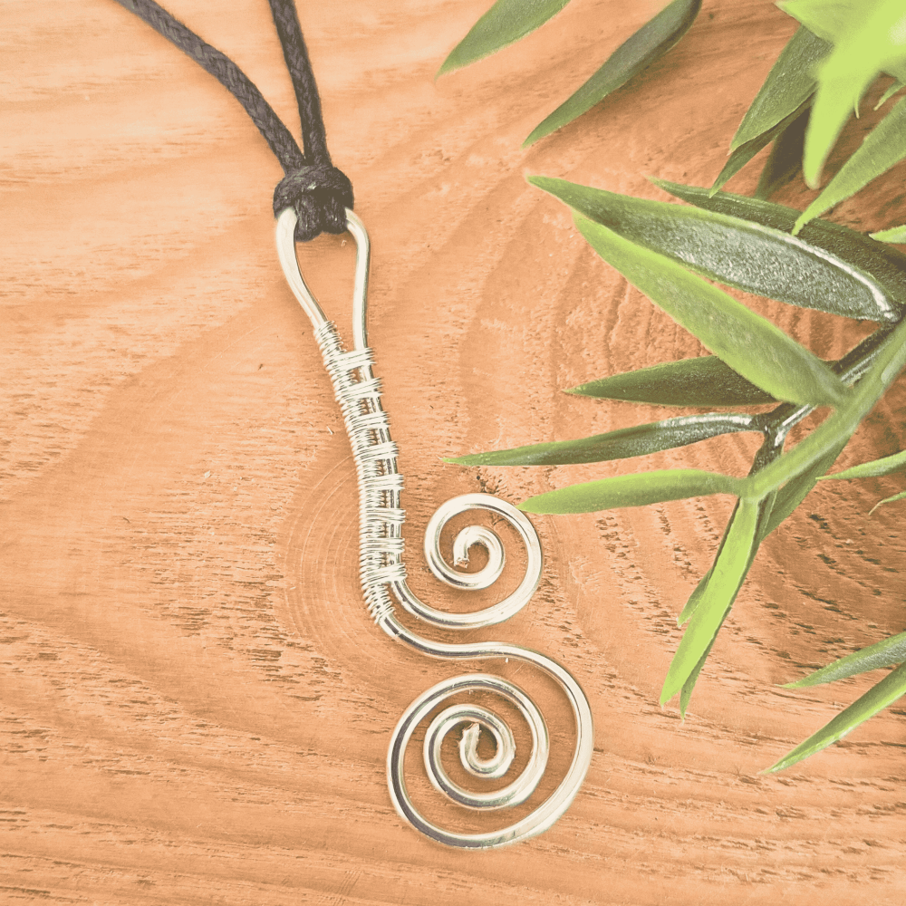 Tribal Scroll Pendant