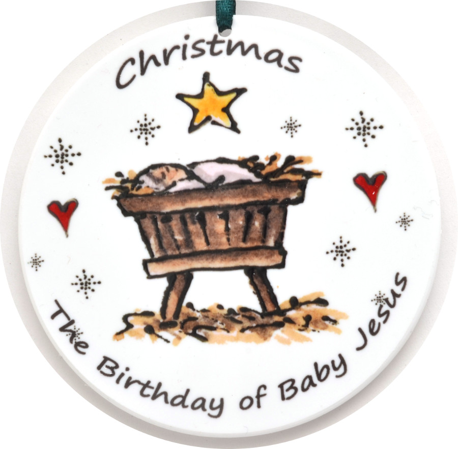 Bauble - 1st Christmas Crib
