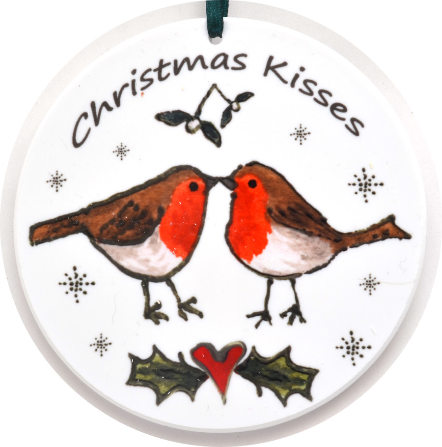 Bauble - Kissing Robins