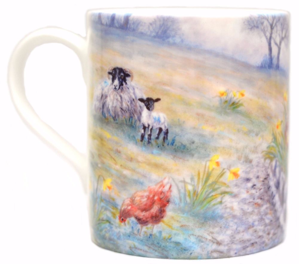 Mugs & Coasters-Hens & Milkchurn