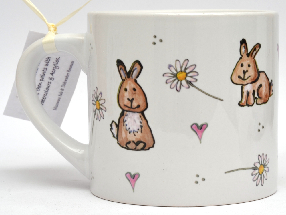 Child's Mug-Girl & Rabbits