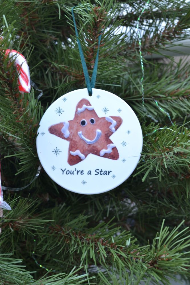 Bauble - Gingerbread Star