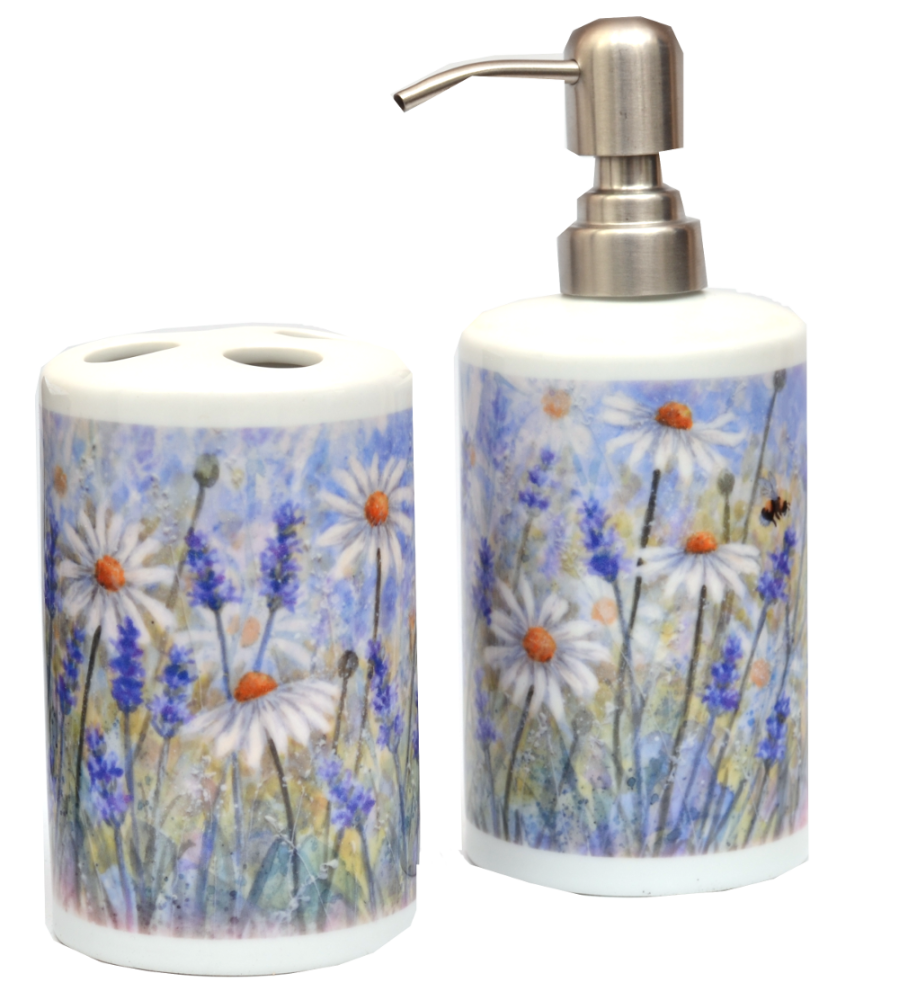 Bathroom Set Lavender & Daisy