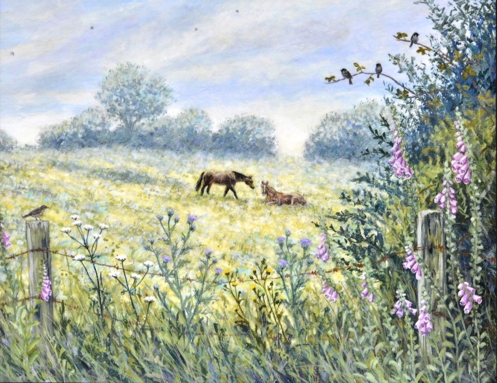 Wooden Picture Panels - Horse Meadow