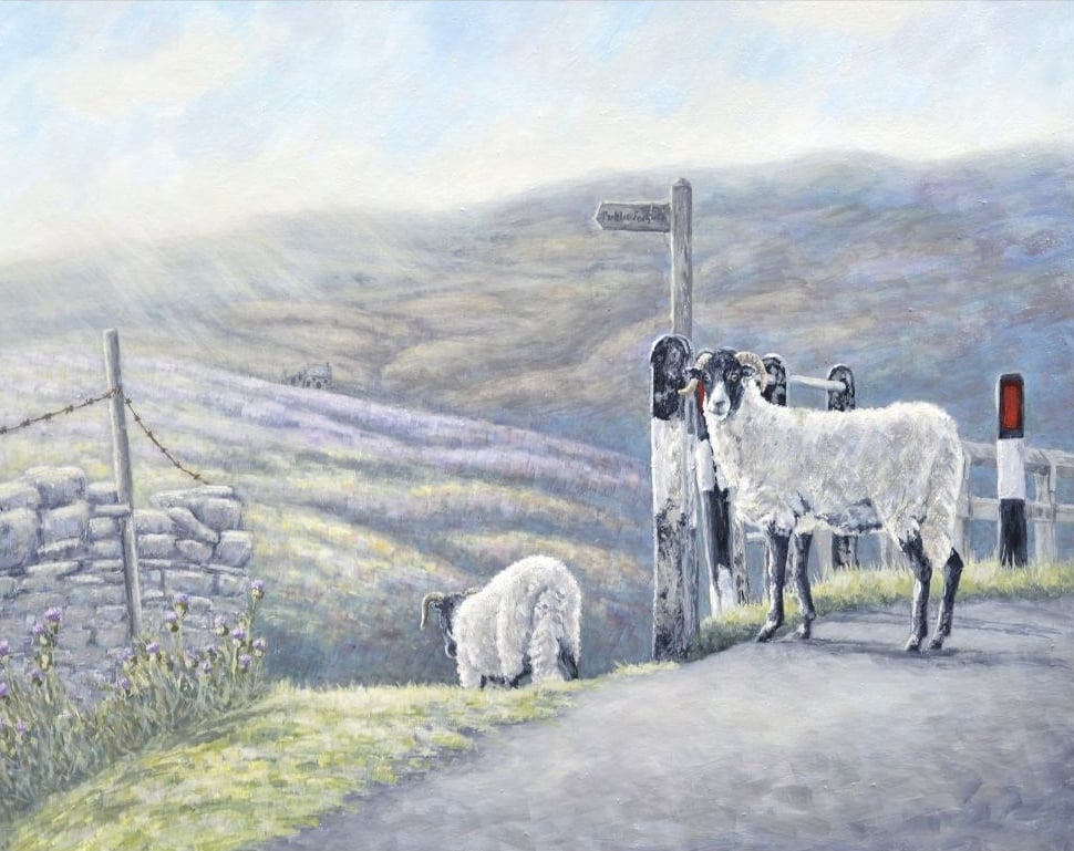 Wooden Picture Panels - Moors Sheep
