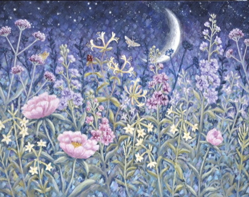 Original Painting - Midnight Garden - SOLD