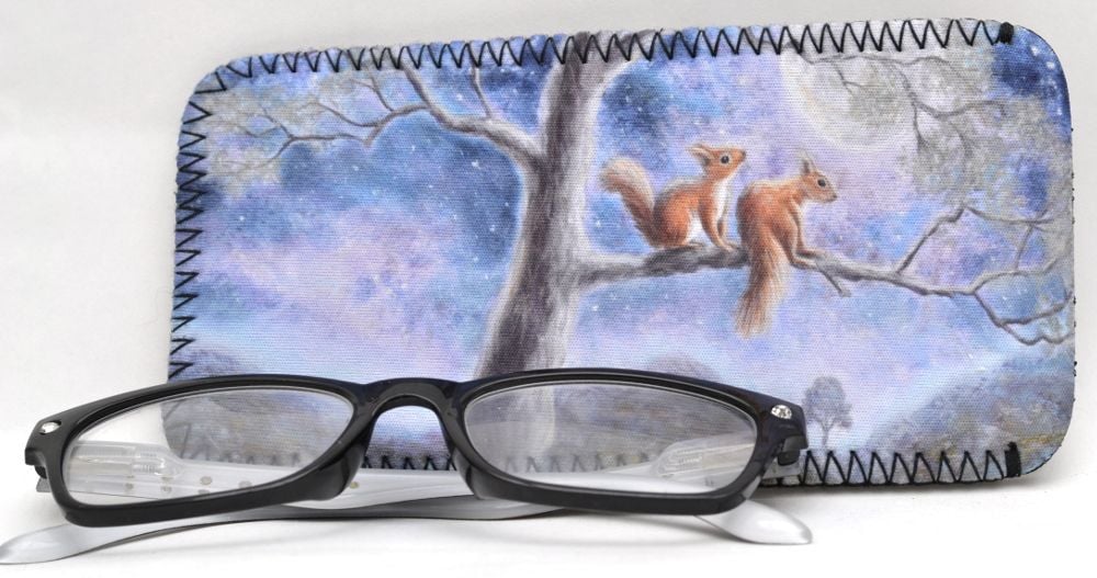 Glasses Case -  Moon Squirrels