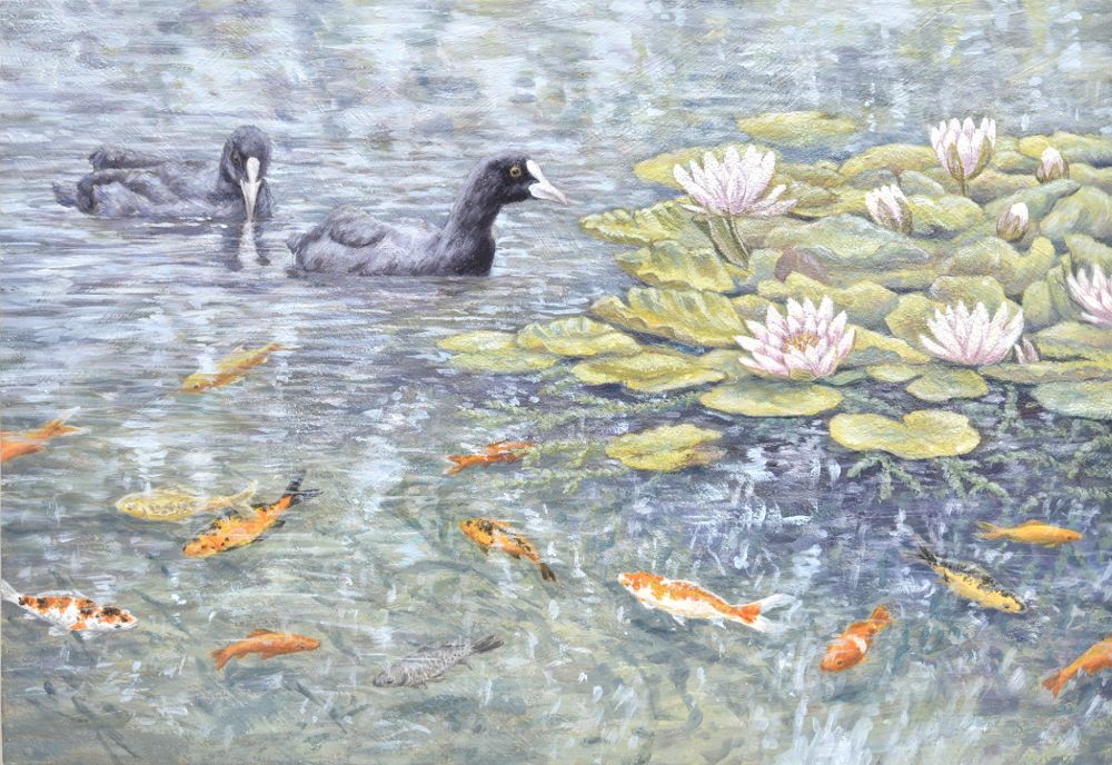 Original Paintings - Water Garden