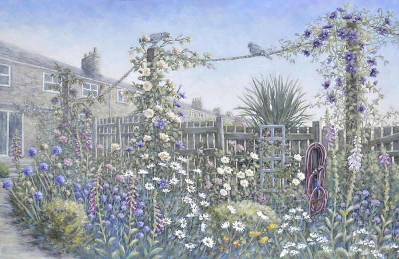 Original Paintings - Terraced Garden