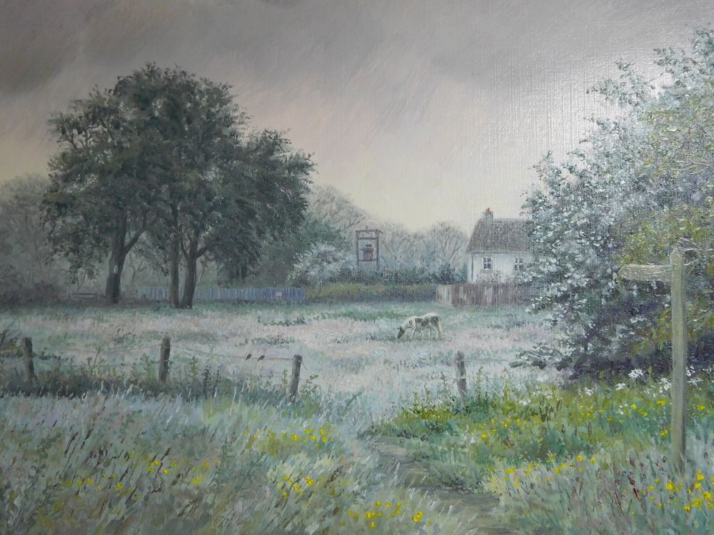 Original Painting - Misty Cottage