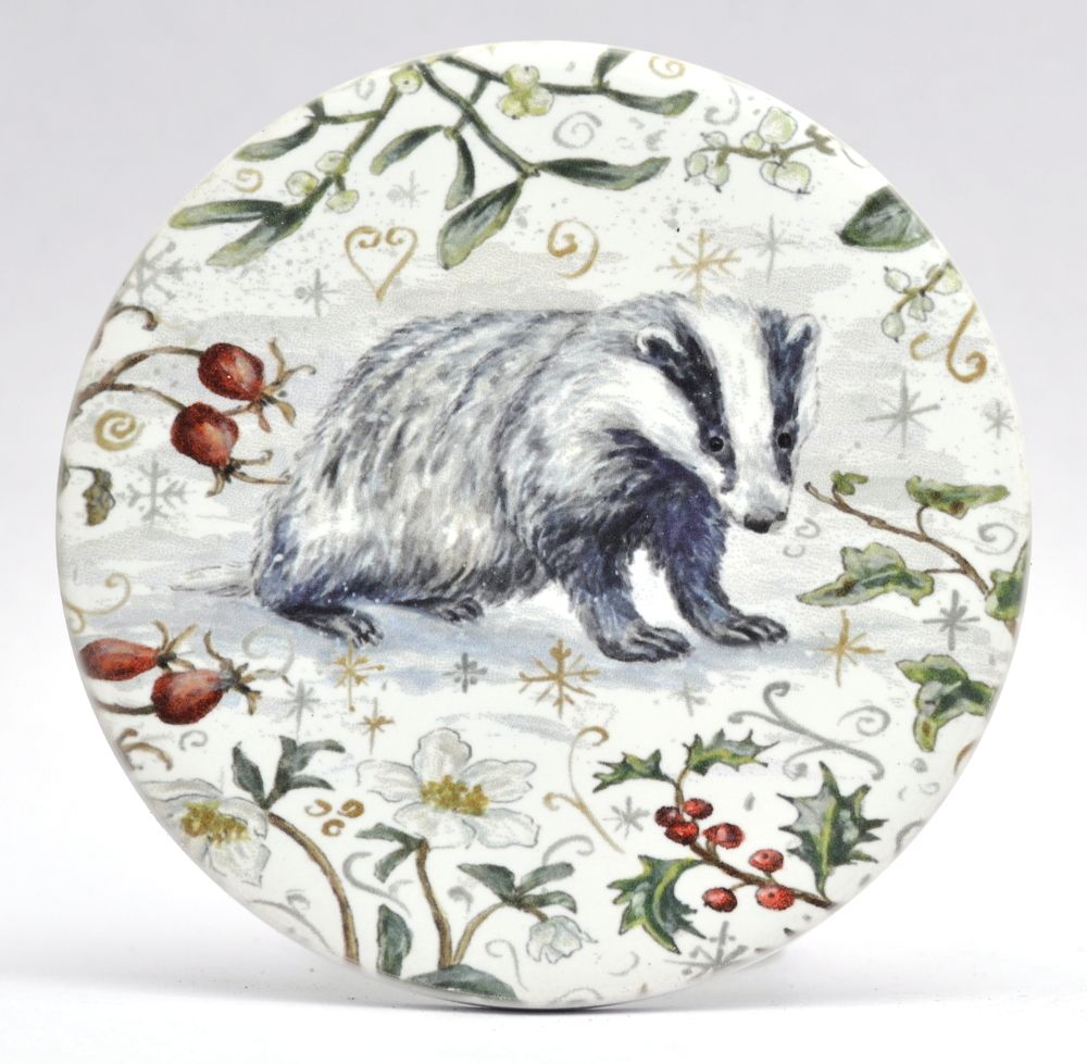 Mugs & Coasters- Winter Berries - Badger