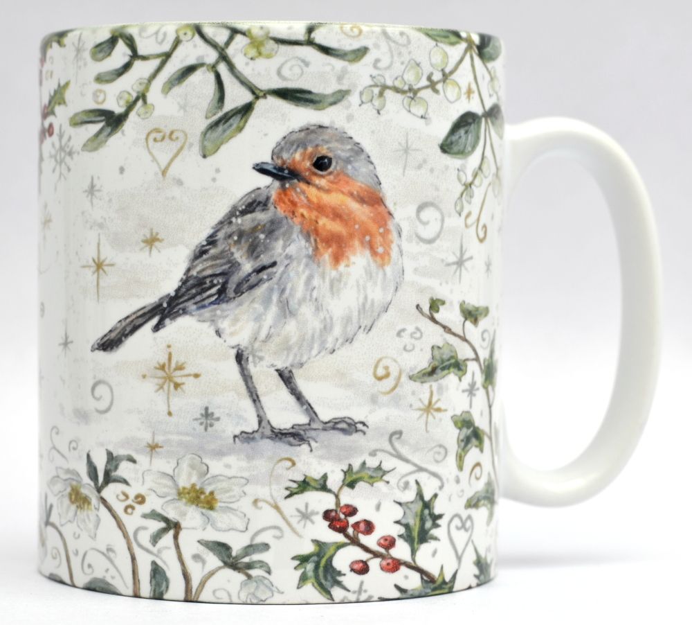 Mugs & Coasters- Winter Berries - Robin L