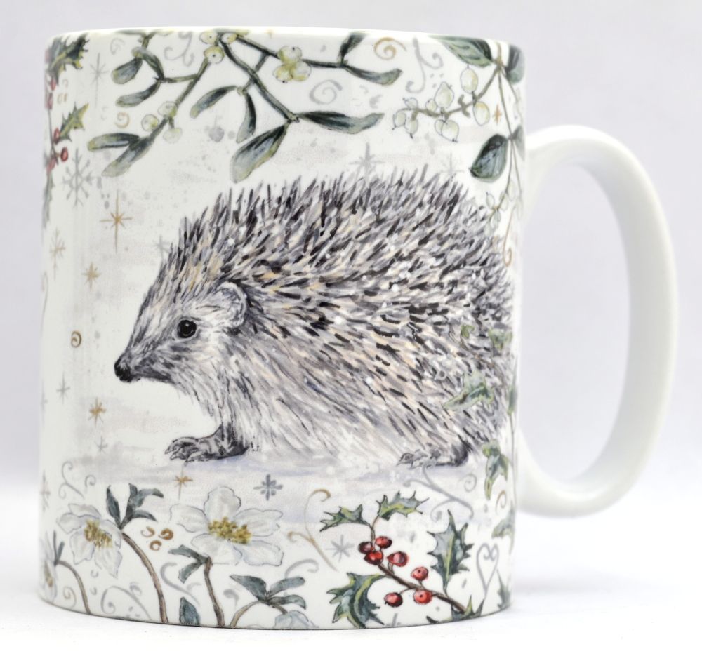 Mugs & Coasters- Winter Berries - Hedgehog