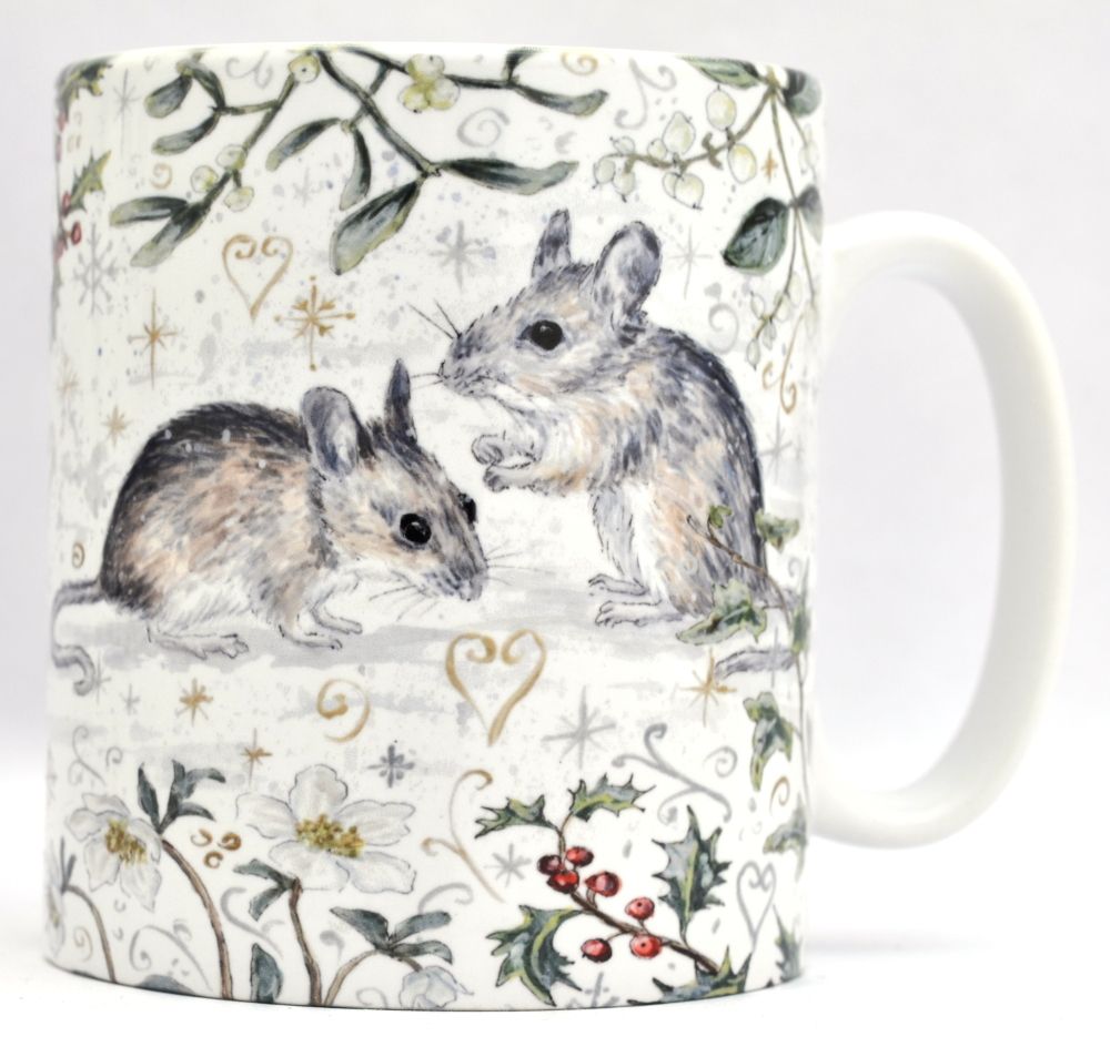 Mugs & Coasters- Winter Berries - Mice