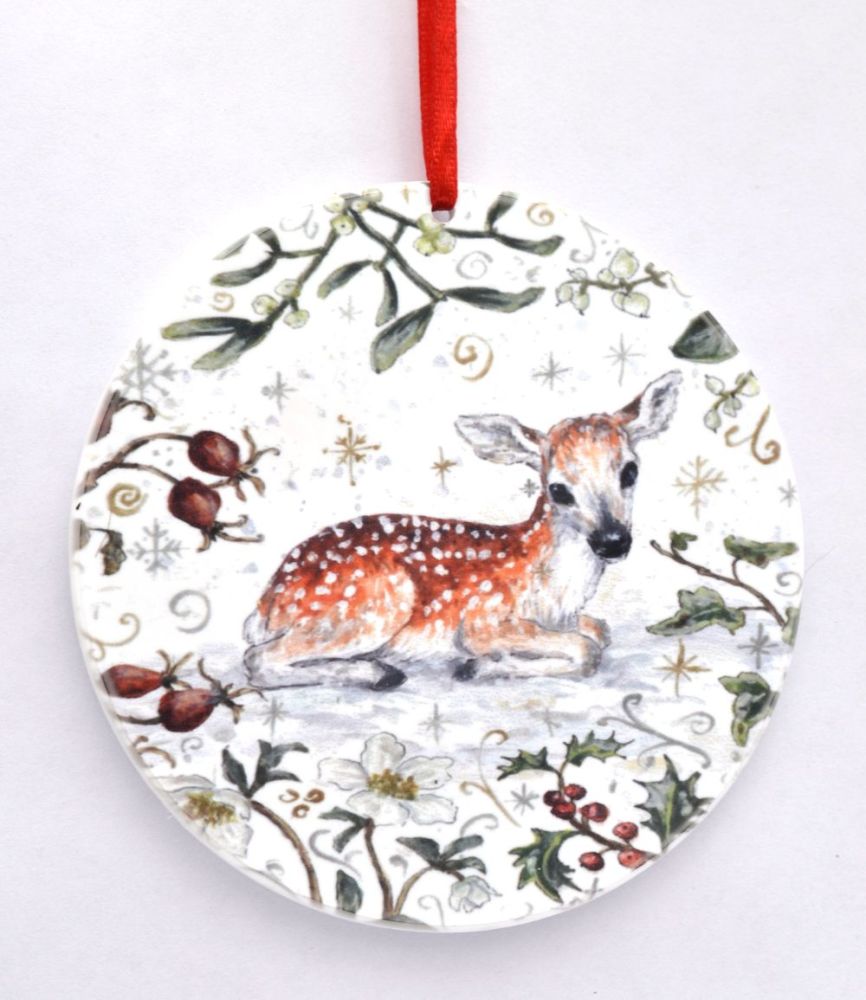 Bauble  - Winter Fawn