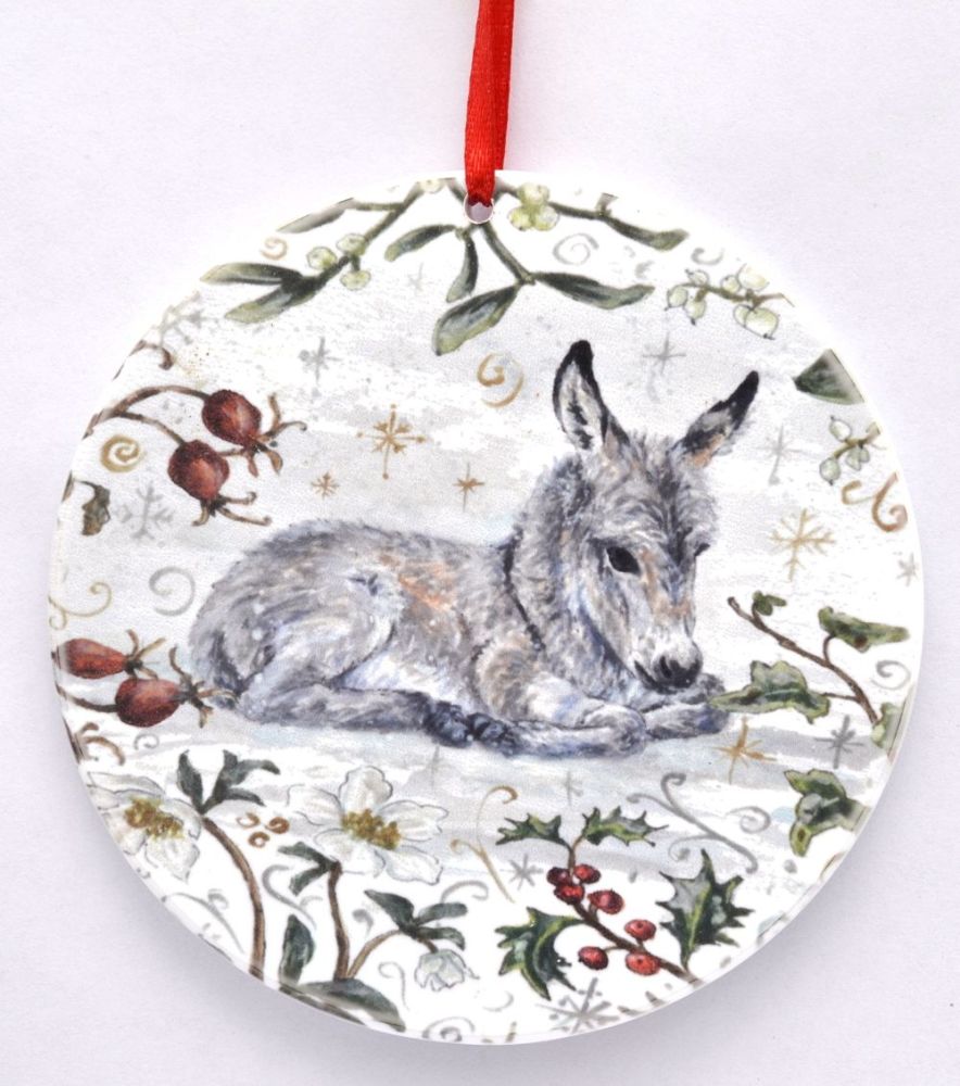 Bauble  - Winter Donkey