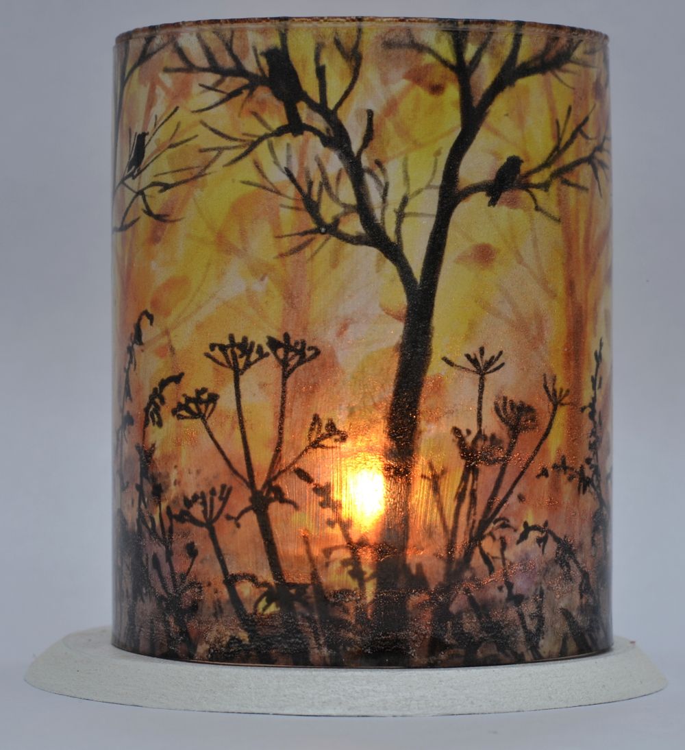 LED Tealight Lanterns - Silhouette Trees