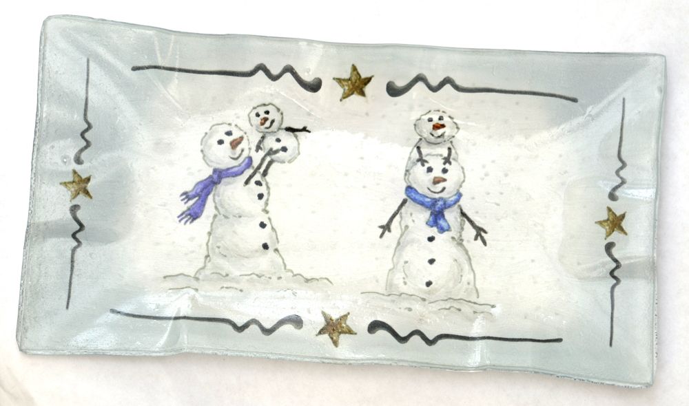 Tray - Snowman Family
