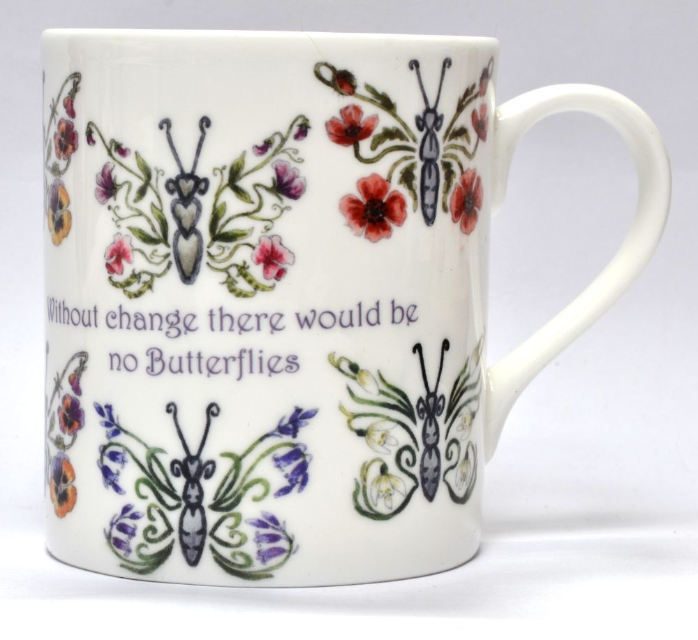 Mugs & Coasters - Butterfly Flowers