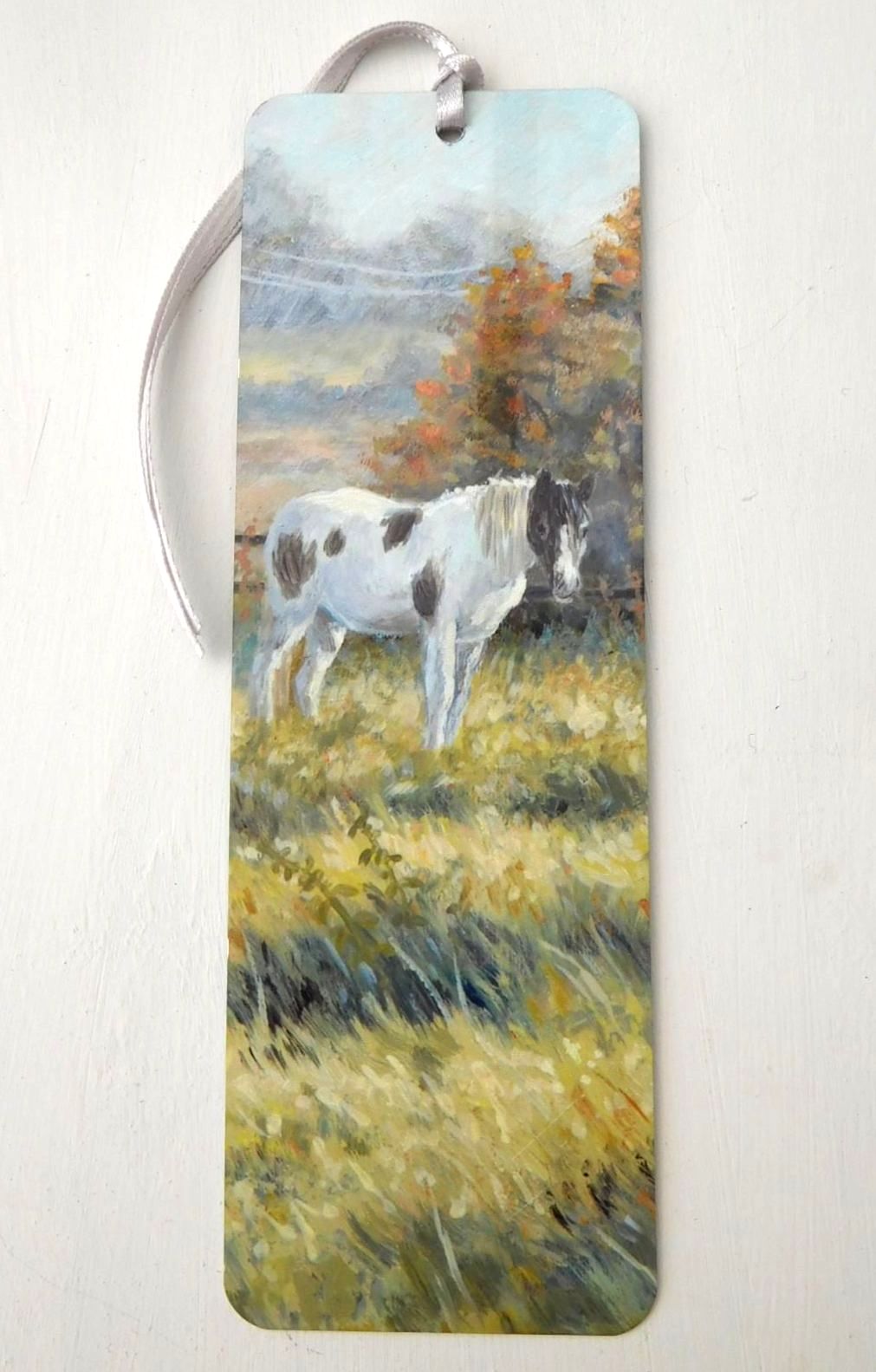 bookmark autumn horse