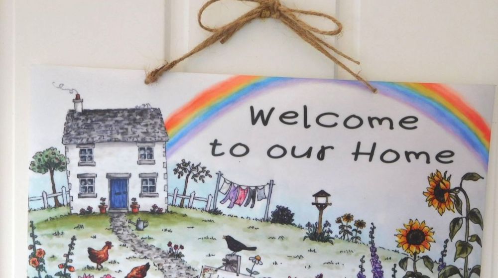 Garden Sign - Rainbow Cottage