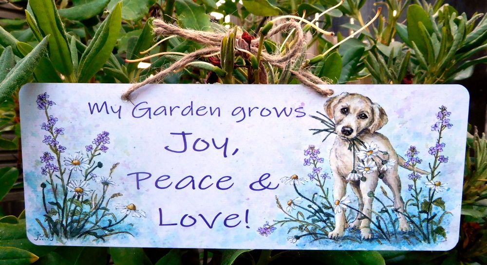 Garden Sign - Daisy Dog