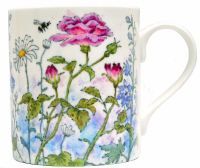 Mugs & Coasters-Roses are Pink, Delphiniums are Blue