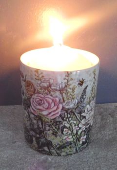 Candle Pot - Heartbreak flowers