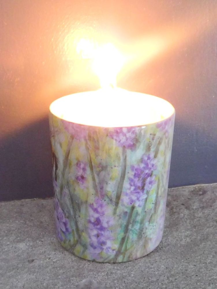 Candle Pot - Lavender Bee  T