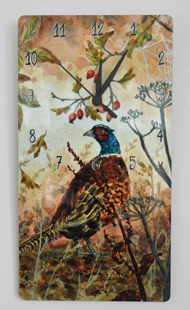 Clock - Autumn Pheasant