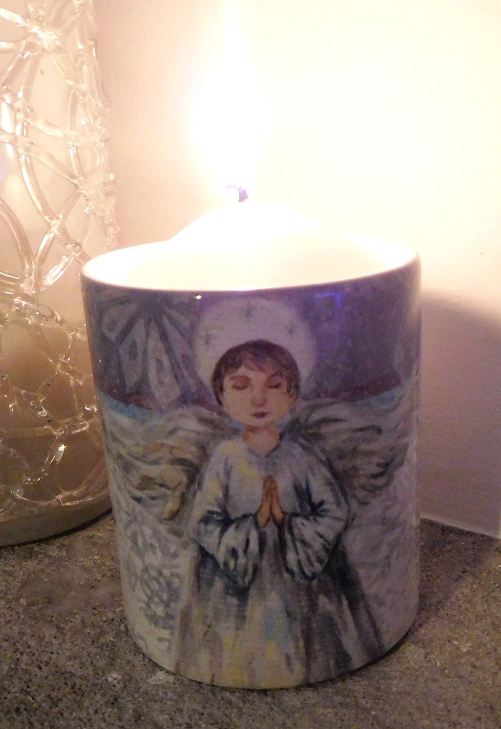 Candle Pot - Snowflake Angel