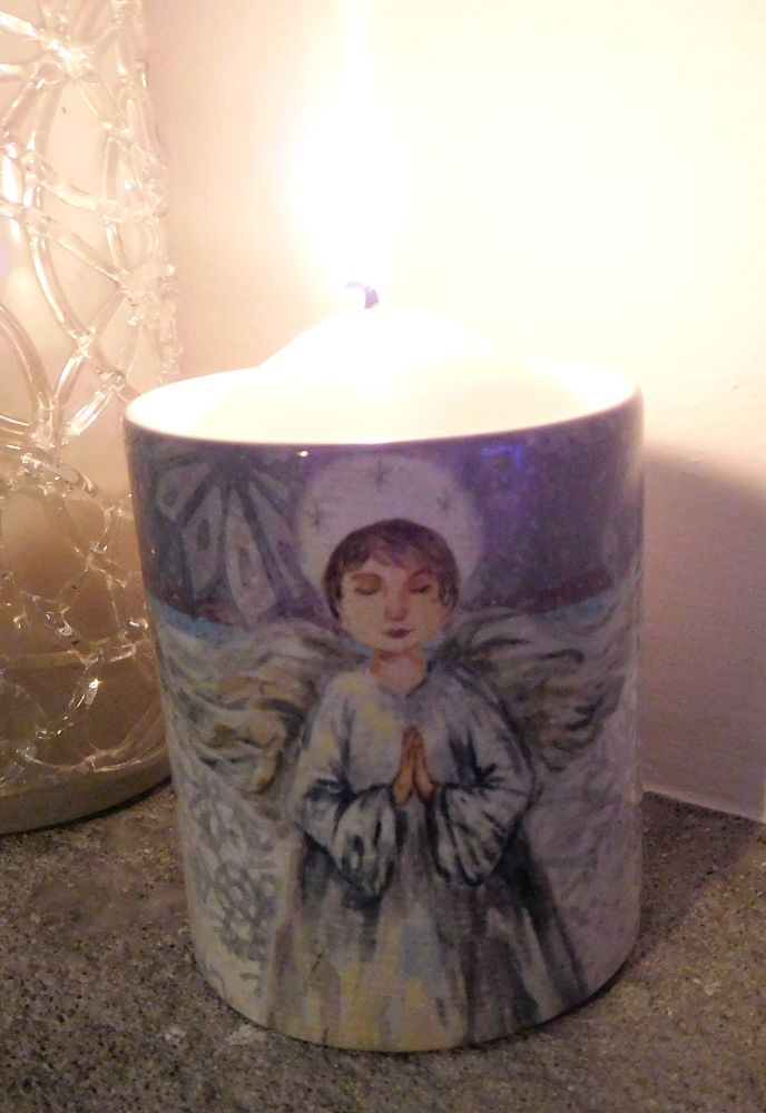 Candle Pot - Snowflake Angel