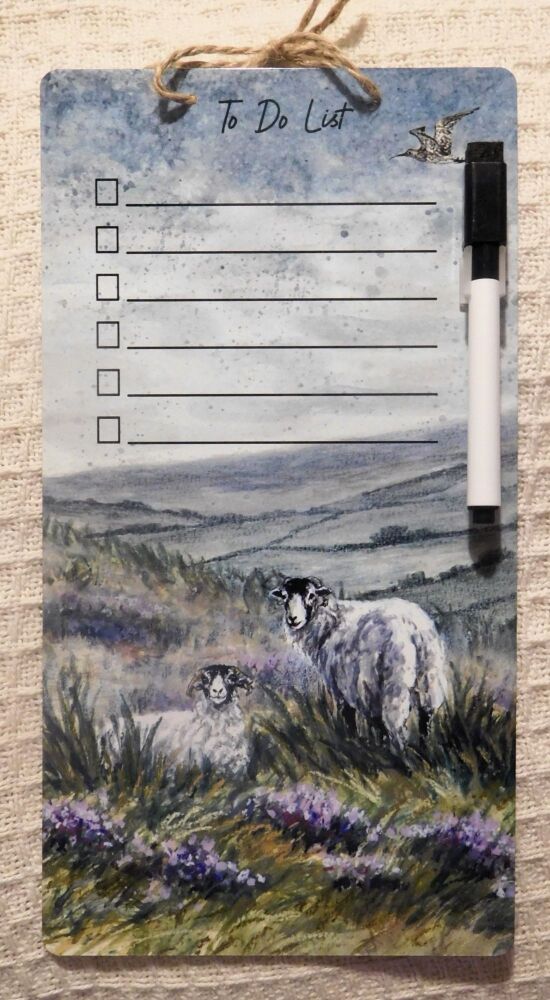 Dry-Wipe Board - Moors Sheep