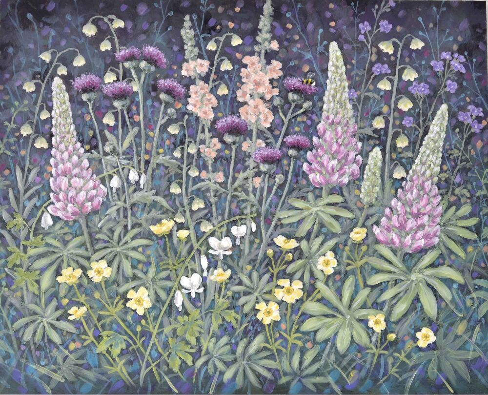 Original Painting - Show stopper Lupins