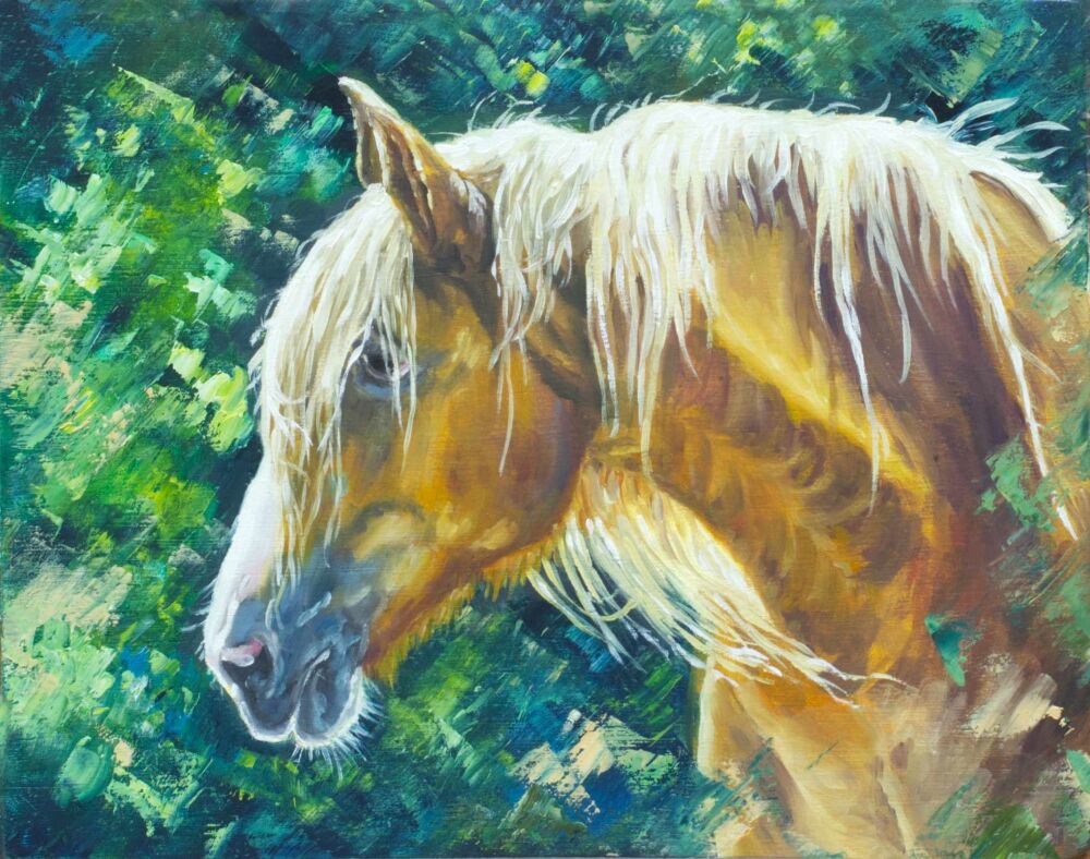 Original Paintings - Golden Mane