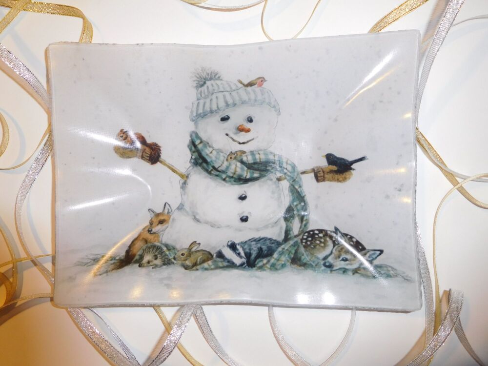 Tray - Snowman Scarf