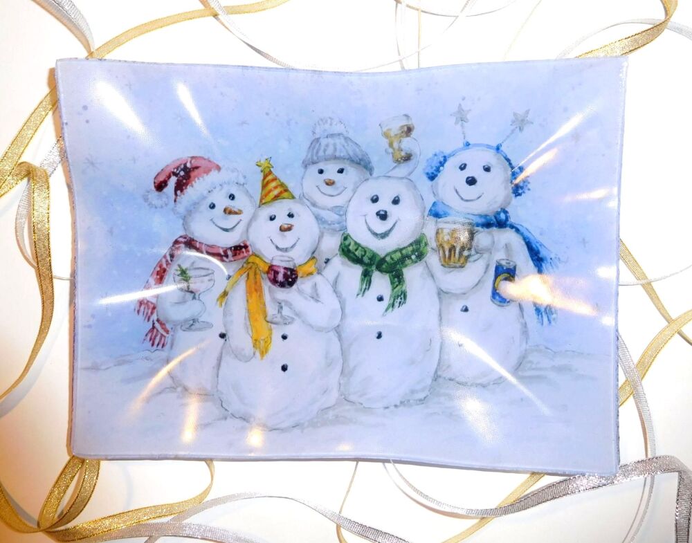 Tray - Snowmen Cheers 1