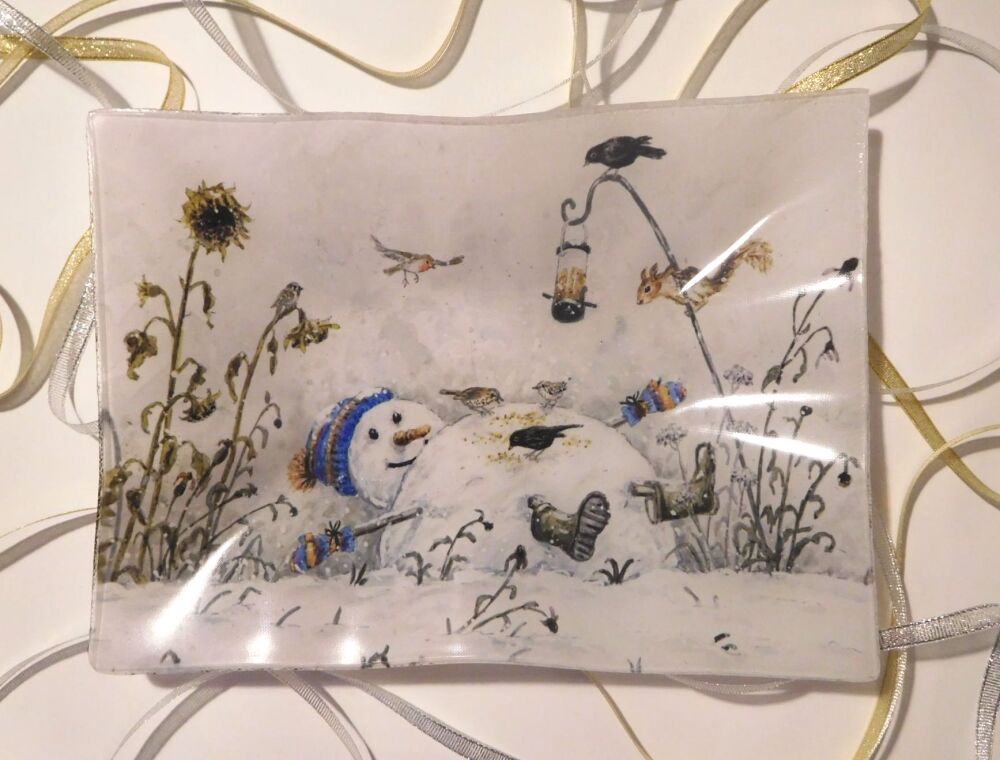 Tray - Snowmen Birdtable