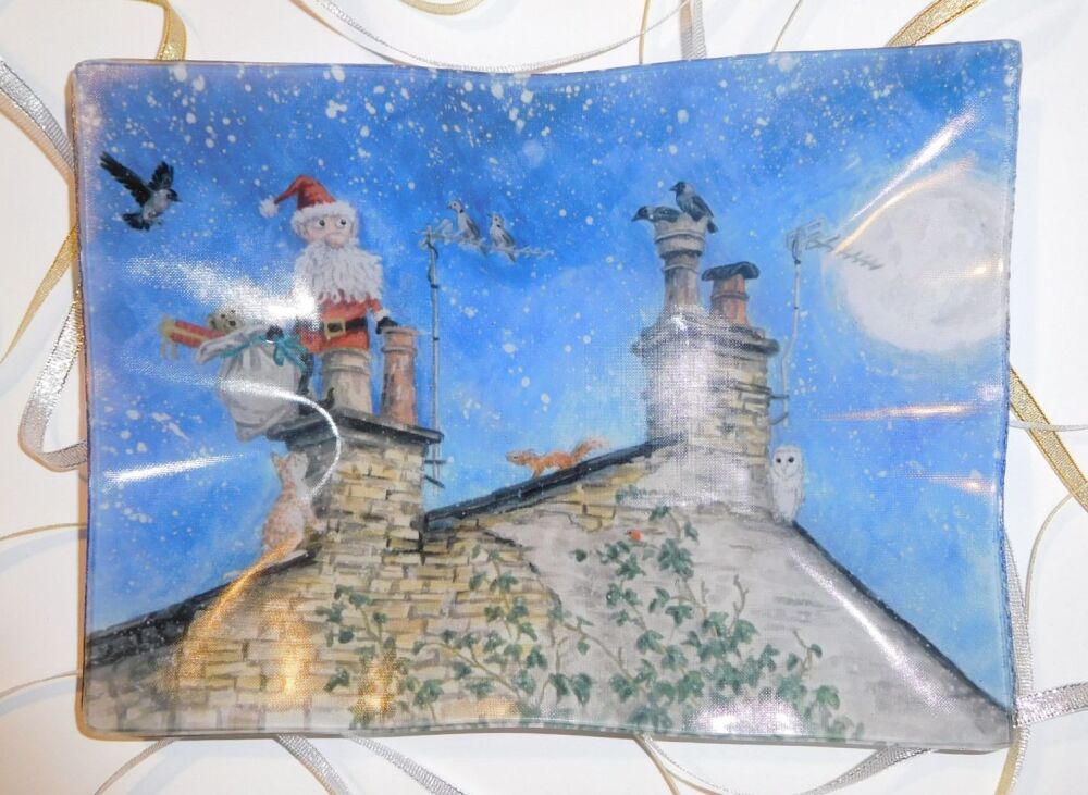Tray - Santa in the Chimney