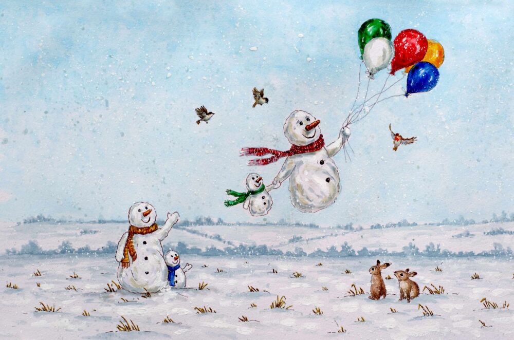 Snowmen Flying High
