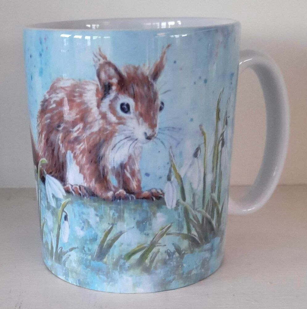 Squirrel & Snowdrops