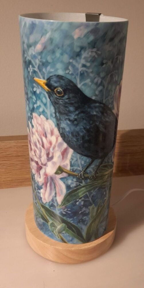 Light Lanterns - Blackbird & Peonies
