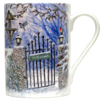 Mugs & Coasters-Winter Bird Garden