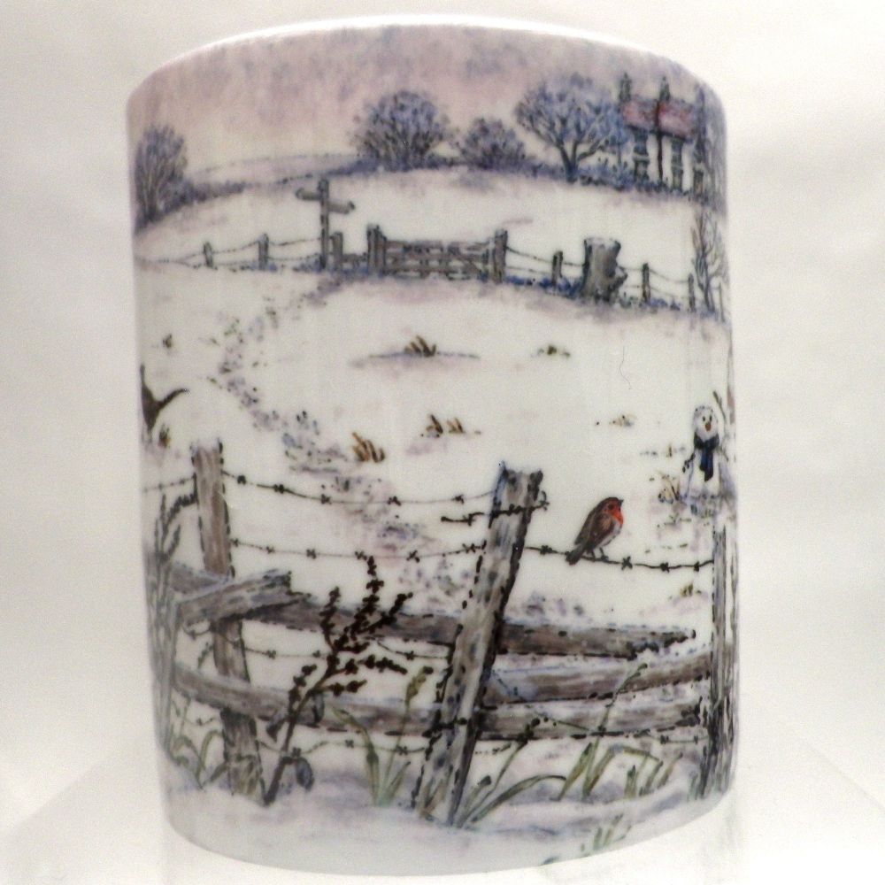 Mugs & Coasters-Footprints in the Snow