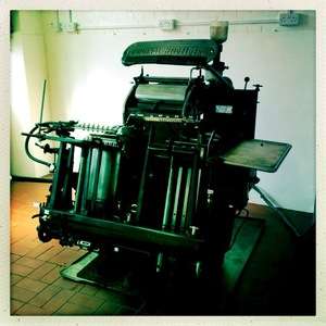 Mac & Ninny Paper Company Heidleberg Press Machine