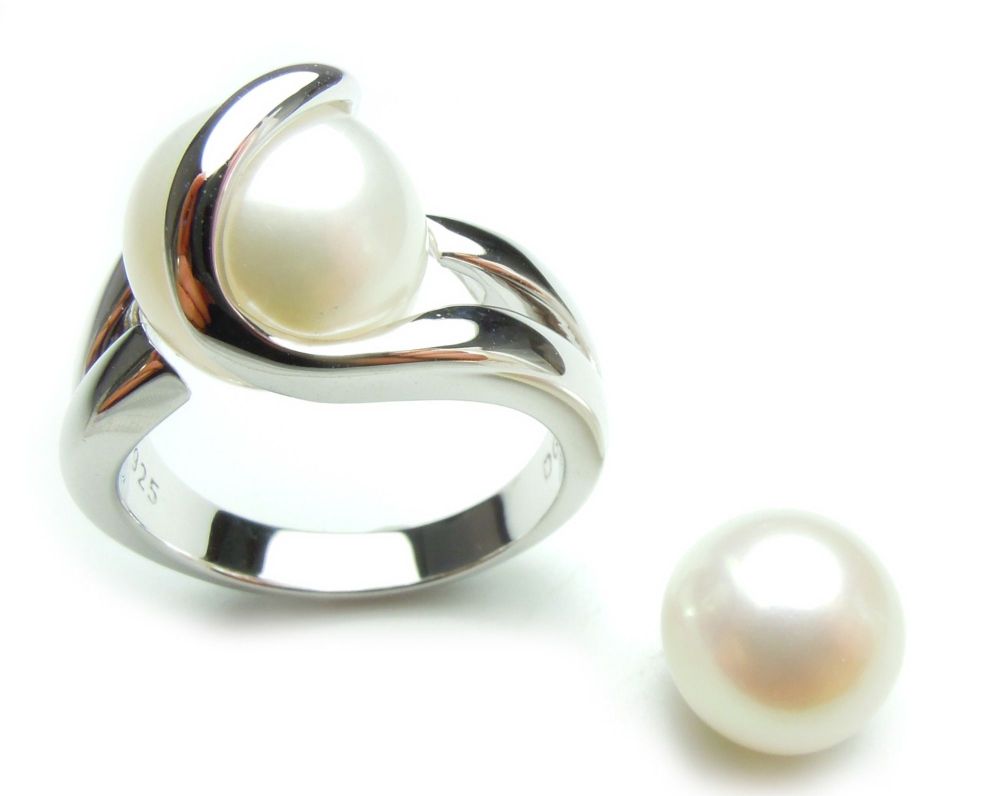 Zoetwaterparel (wit) - Perle (blanc) - Pearl (white) (10mm.)