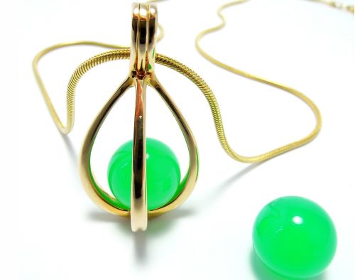 hanger 14kt. - pendentif 14ct. - pendant 14ct. - groot/grand/big (2,5 x 1,2