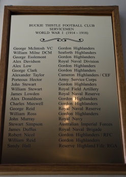 WW1 plaque