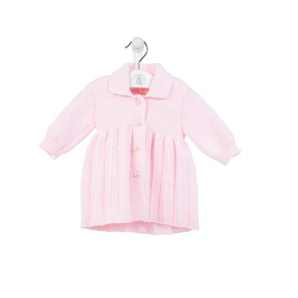 Dandelion pearl button coat -- Pink