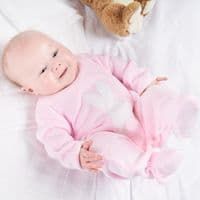 Dandelion Baby Bunny knitted Onesie --Pink